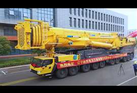 XCMG XCA3000 all terrain crane ready to leave the factory in China