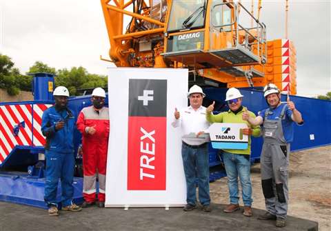 Trex entrega la mayor grúa móvil de Ecuador. (Foto: Trex)